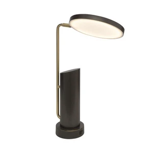 Doubletree By Hilton Modern Simple Iron AC LED Nightstand Table Lamp For Hotel Guestroom