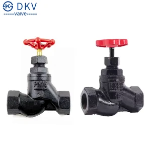 DKV J11T Threaded Stop Valve S Type Cast Steel Globe Valve NPT BSP Threaded For Water PN10/16 Steam Cast Iron Thread Globe Valve