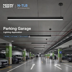 Industrial LED Linear Trunking Light Linkable Continuous Lighting System For Factory And Warehouse