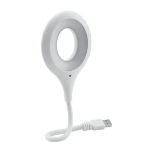 USB Direct Plug Minimalist LED Night Light ABS Mini Portable Bedside Lamp for Student Study & Bedroom Use