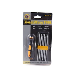 XITELI Industrial High Quality 6 1 Multi-Function Screwdriver Kit Customizable OEM Phillips Slot Flat Bits Screwdriver Set