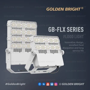 Golden Bright LED IP65 Outdoor AC Flood Light 100W-240W With CRI 70 And 80x140 Beam Angle For Stadium Lighting