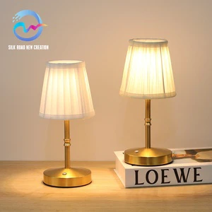 Aluminum Small Portable Table Lamp Rechargeable Touch-Sensitive LED Eye Caring Reading Modern Design Bedside Nightlight Battery