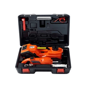 Electric Car Jack 5 Ton 12V Hydraulic Car Jack with Tire Inflator Pump and Impact Wrench