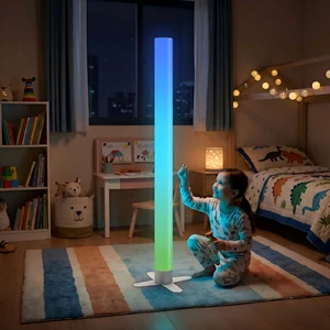 Multi-Mode LED Sensory Light Column with Remote Wireless Controller Compatible, Perfect for Sensory Rooms & Autism Therapy