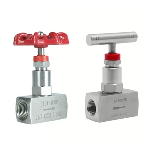 DKV J13W-160P Stainless Steel 304 316L Shut Off Needle Globe Valve 6000 PSI High Pressure NPT Thread Flow Control Needle Valve