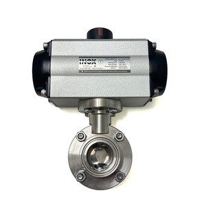 Inox Italia Italy Factory Sanitary Grade Stainless Steel 316L High Quality Butterfly Valves Tri Clamp Food Grade OEM