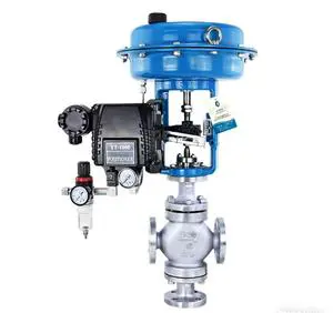 Industrial Control Valve Pneumatic Globe Control Valve 316 SS 1