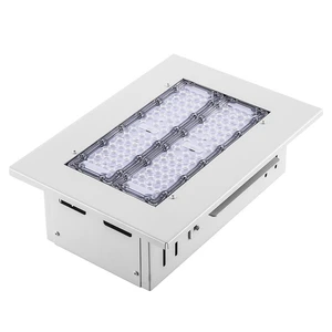 Outdoor Ceiling High Brightness IP65 Gas Station Lighting Aluminum Body 5 Years Warranty 50w-300w Waterproof LED Canopy Light