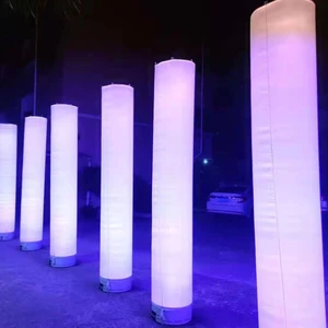 IP65 Wireless Battery Power LED Inflatable Column Light for Outdoor Events