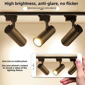 Aluminum LED Track Spotlight Surface-Mounted Energy-Saving Spotlights for Window Display and Background Lighting