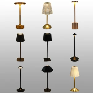 Hot Sale Charger Lamp Wireless Touch Control Night Light Metal Side Lamps for Bedroom Cordless Small Led Table Lamp