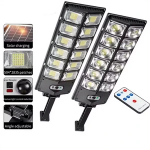 5000W Solar Lights Outdoor Waterproof LED Flood Lights Motion Sensor with Remote 3 Modes Street Lamp for Yard Garden Path