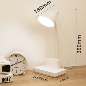 Customized Modern Rechargeable USB LED Study Desk Lamp with Touch Control Dimmable Foldable for Office & Living Room