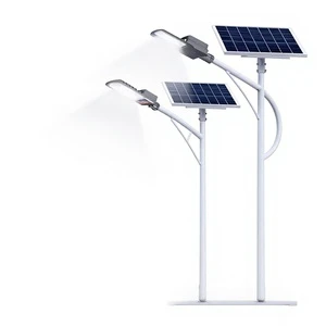 Solar IP65 Rated Aluminum LED Street Light High-Power Ultra-Bright 6-Meter High-Pole 220V for Rural Municipal Roads