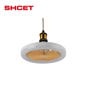 LED Ceiling Fan Light 30W DC Motor 3 Blades E27 Rotatable 180° 3-Speed Remote Control ABS Modern Indoor LED Fan Light