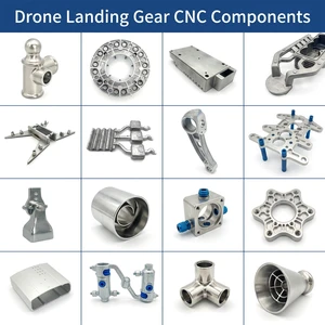 CNC Machined Aluminum Motor Mount Bracket Anodized Heat Sink Fin for Brushless Drone Quadcopter UAV Precision Parts