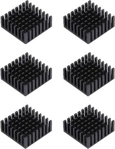 Aluminum Large Heatsink Heat Sink Cooling Black Oxide Radiator 22 Fin for Computer LED Power With Double Side Tape Sticker