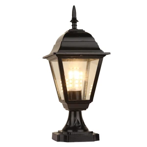 Fence Wall Post Lantern IP65 Iron LED AC Garden River Bridge Pier Mounted Patio Lamp School Landscape Classic Pillar Light