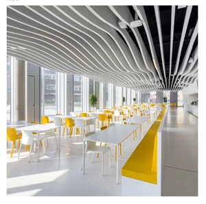 Modern Decorative Sound Baffle Ceiling Screen Fireproof Acoustic Ceiling Baffle Shape For Hotel Indoor Decoration