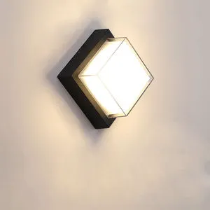 Modern New Design Aluminium square Wall Mounted Outdoor Corridor Ceiling Lamp Waterproof IP65 Ceiling Light for Hotel Garden