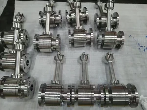 V-Port Regulating Ball Valve Stainless Steel High Hydraulic for Slurry Flow Precise Adjustment Industrial Pipeline Valve