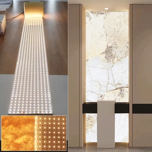 DC24V Flexible LED Sheet Panel High Power Backlighting Paper SMD 2835 2200K-6500K Dimmable Light Mat for Onyx Stone & Signage