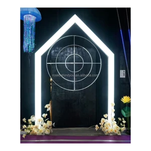 Customized Indoor Outdoor Explosive Models Color Changing Light Exquisite Tunnel Arch Lighting Geometry LED Lighting Tunnel