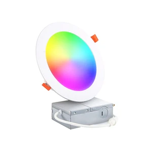 Factory Wholesale Aluminum Recessed Mounted Ultra Thin Round RGB Magnetic Lamp Smart Led Panel Light