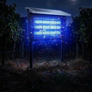 Scientific 15W Mosquito Fly Killer Lamp Solar USB Dual Charging 365nm/395nm Light 3000V Waterproof Eco-Friendly Vertical Trap