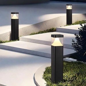 Low MOQ Wholesale Waterproof Garden Light Aluminum LED Lawn Light Daylight Bollard Lamp for Garden Pathway Decor Lighting