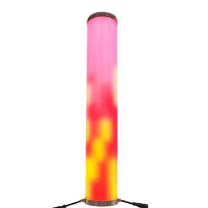 LED DMX512 RGB 3D Tube Disco/Stage Lighting 150mm Diameter Glossy PVC IP65 DC24V High CRI 95 Dimmable Multi-Plug