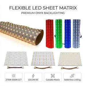 PERFECT 12V/24V Flexible LED Sheet 2700K-6500K Cuttable Dimmable Backlight Panel for Onyx