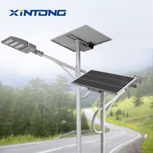 XINTONG High Efficiency Solar Street Lamp High Brightness Solar Street Light Street Lingt With Pole