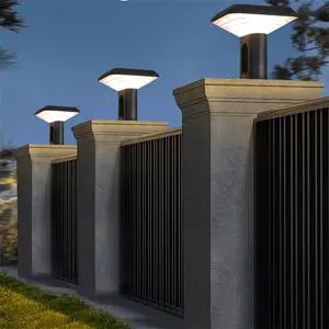 Garden Solar LED Lights Outdoor IP65 Waterproof Column & Gate Pillar Light