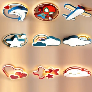 Cloud Star Moon Butterfly Shape Lamp Indoor Lighting Modern Kids LED Ceiling Lamp Children Light for Kids Room Bedroom