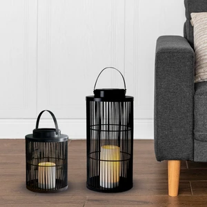 2024 Best Selling New Design Outdoor Lighting Waterproof Led Solar Rattan Lantern Hanging Garden Patio Decorating