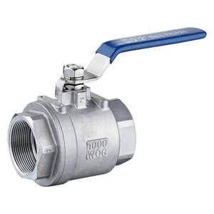 Ball Valve 2PC Full Port Female Thread BSP NPT Industrial Shut Off Valve for Water Oil Gas Pipeline Factory OEM Manufacturer