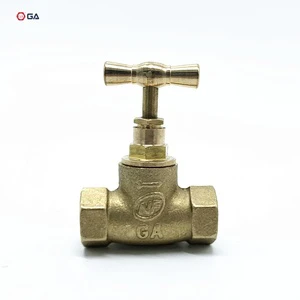 GA Factory High Quality Brass Female Globe Valve 1/2,3/4,1 for Water Pipe System