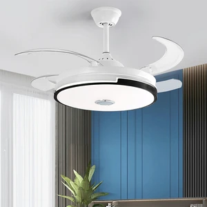 Factory Wholesale Simple Luxury Super Bright Smart Fan Light Integrated Adjustable Decorative LED Ceiling Fan With Light