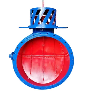 Steel Cold Air Valve Manual Butterfly Discharge Valve for Chemical Power and Ventilation Ducts