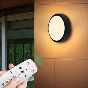 18W Radar Motion Sensor Waterproof Outdoor Ceiling Light with Remote LED Balcony Porch Lighting Aluminum Led Wall Light