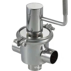 Stainless Steel 304 Manual Sanitary Globe Valve Multi-Size for Water and Food Applications at Room Temperature