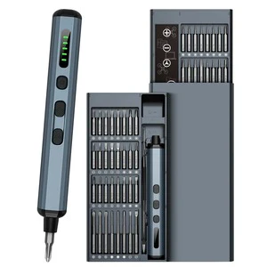 68-in-1 Lithium-Ion Rechargeable Electric Screwdriver Set Portable Cordless Power Driver Kit Precision Bits Tool Box for Home