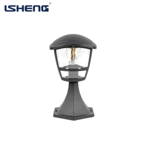 High-quality Aluminum Glass-covered AC Powered IP44 Waterproof Outdoor Column Lamp with Remote Control Dimmable for Garden Fence