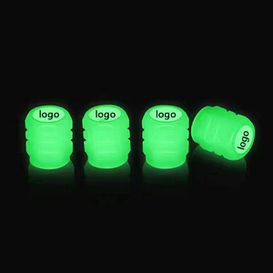 Car Tire Valve Cap Luminous Motorcycle Electric Vehicle Valve Luminous Valve Core Cover Car Exterior Wheel Supplies Accessories