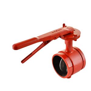 DN50-200 Groove Butterfly Valve With Handwheel Fire Fighting Equipment & Accessory Mintai Manufacturer Direct Supply