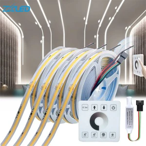 High Quality Ws2816 with Touch Panel Controller 24v 8mm 360LED Running Water Flowing Chasing Flexible Cob Led Strip