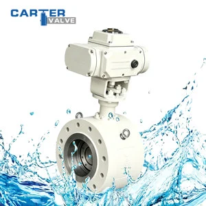 High Pressure Electric Butterfly Valve WCB A105 Stainless Duplex Steel Wafer Flange Lug Triple Offset Metal Seal High