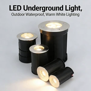 Underground Lamp Series IP67 Outdoor Stainless Steel LED 3W Landscape Lighting Narrow Beam Step Lamp Embedded Design Garden Lamp